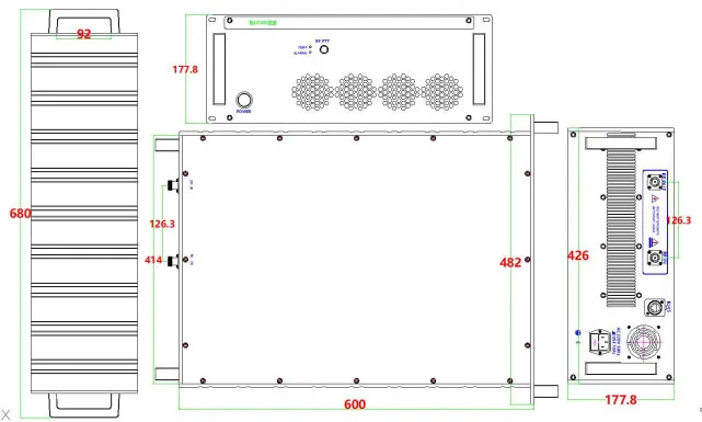 Усилитель мощности PA160-220MHz-500W2